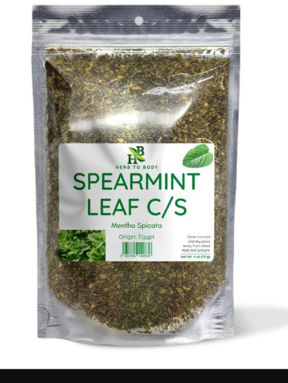 Herb to Body Spearmint Leaf C/S - Loose Spearmint Leaves
